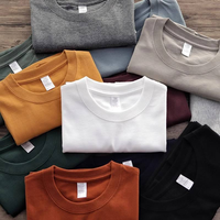 Camiseta de Hombre de Alta Calidad, 210GSM, Algodón Grueso, Talla Grande, Personalizable con Logotipo, Impresión Serigráfica, Impresión DTG, Ecológica