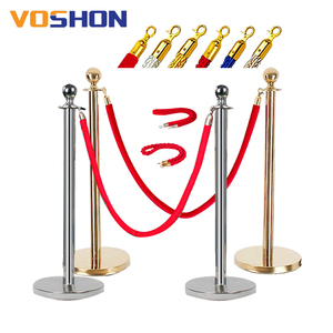 Offre Spéciale rétractable balustre, base ronde balustrade <span class=keywords><strong>corde</strong></span> de velours rouge - Product Image 5