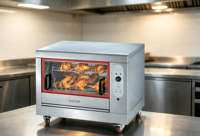 Four à rôtir électrique commercial pour poulet AS-ER268, capacité 12-16 poulets, machine à rôtir le poulet