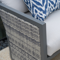 China Professional Manufacture Outdoor Aluminium Sofa Set Moderne Gartenmöbel für Wohnzimmer Hotel Eingang Modern Outdoor