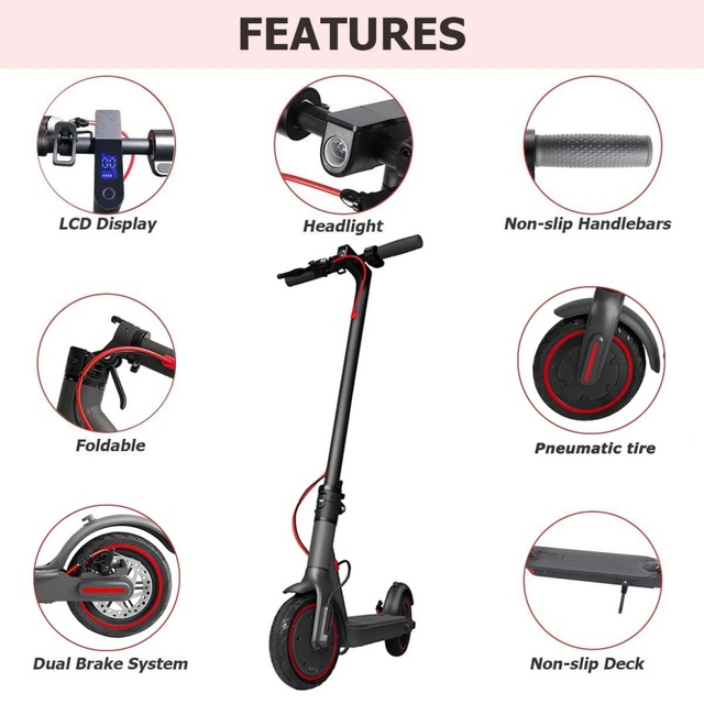 USA EU Warehouse Stock 8.5 Inch H7 350W Scooter Electric Adult Electric Scooters Powerful Adult