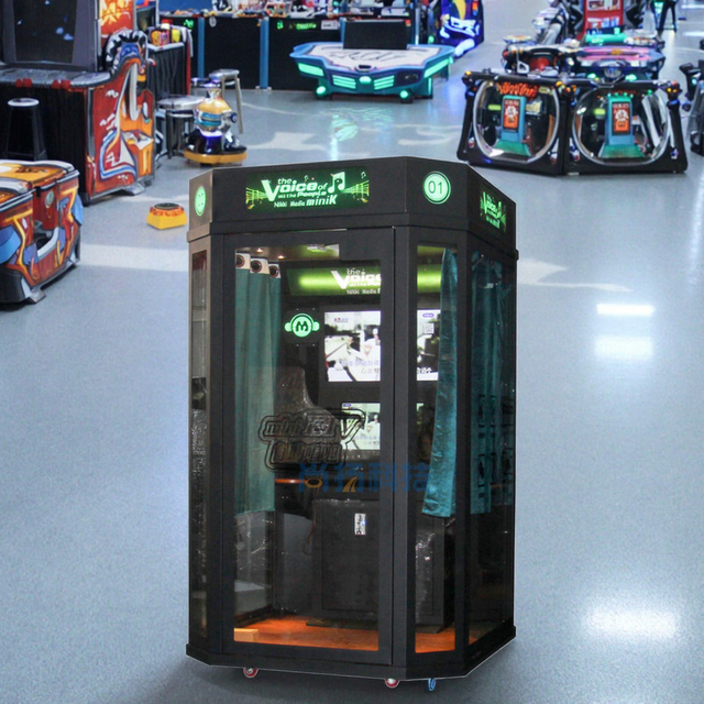 Translation Soundproof KTV Jukebox" From Sing Backdrop "jukebox Home Cabine Movable Stand Kids' Display Booth Design