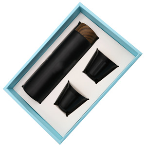 Tazza Thermos con copertura <span class=keywords><strong>di</strong></span> grano <span class=keywords><strong>di</strong></span> legno Set 500ml Business con Capsule <span class=keywords><strong>di</strong></span> <span class=keywords><strong>caffè</strong></span> da 80ml tazza una pentola <span class=keywords><strong>di</strong></span> <span class=keywords><strong>due</strong></span> <span class=keywords><strong>tazze</strong></span> confezione regalo - Product Image 4