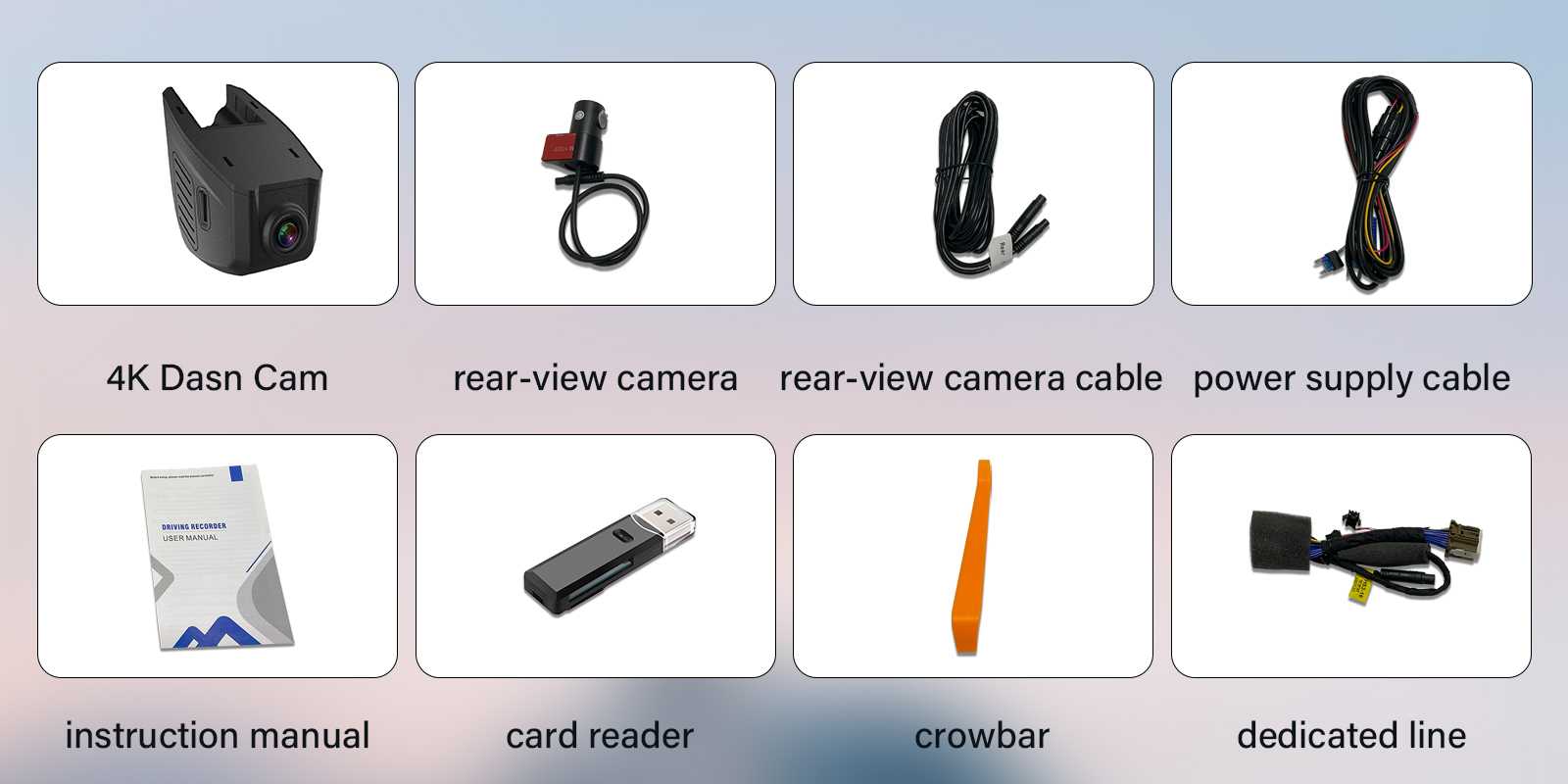 front camera+1080P rear camera