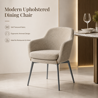 Silla de Comedor Moderna Tapizada en Tela para Restaurante, Hotel, Cafetería, Bar, Salón, Oficina, Muebles Comerciales
