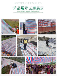 Bâches en plastique PE imperméables bleu orange résistantes au <span class=keywords><strong>feu</strong></span> GCG - Product Image 5