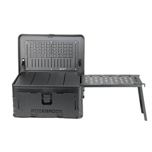 Rockbrook nestalbe xách tay ánh sáng kim loại nhôm mini nhỏ lớn xe mái vườn công cụ ngoài trời cắm trại cà phê lưu trữ hộp - Product Image 3
