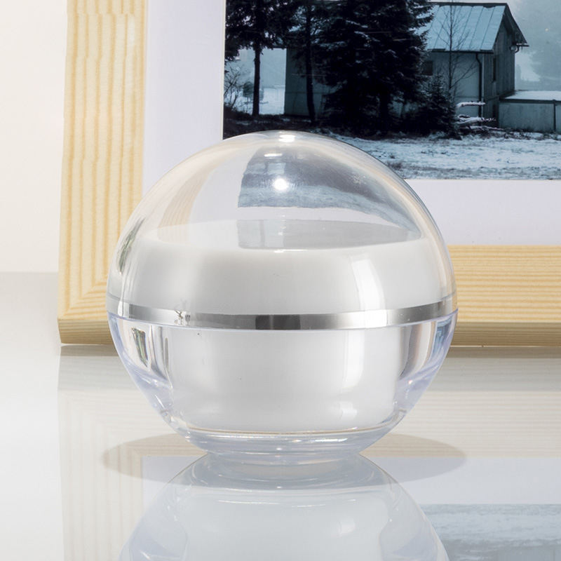 Spherical Jar Cosmetic Jar Face - Luxury 50ml Spherical Acrylic Cream Jar