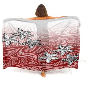 Bikini cappotto scialle temperamento Sarong modello polinesiano Sarong da donna Sarong stazione balneare hawaiana Sarong copertina Logo personalizzato <span class=keywords><strong>testo</strong></span> - Product Image 1