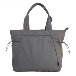 <span class=keywords><strong>Sac</strong></span> fourre-tout en nylon à poignée, logo personnalisé, avec fermeture éclair, pour le shopping, l'entraînement, vente chaude - Product Image 2