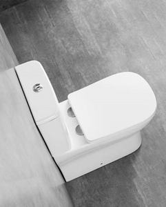 Inodoro elevado. Inodoro moderno de confort con <span class=keywords><strong>cisterna</strong></span> empotrada y asiento delgado de cierre suave - Product Image 4