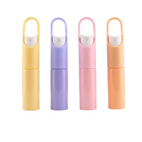 Vente en gros de flacons pulvérisateurs en plastique PP PET de 20 ml, avec mousqueton portable, couleur unie, type à pression, brume fine, parfum, alcool, voyage, petit format