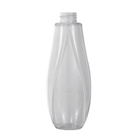 Bouteilles de shampooing vides Xypackaging en PET, nouveau design, 400 ml (13,5 oz), transparentes avec pompe à lotion pour les soins capillaires, emballage cosmétique
