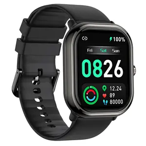 2024新款智能手表22毫米硅胶带Bt5.2呼叫磁性充电运动健康监测智能手表