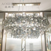 Personnalisé Moderne De Luxe Creative DIY Lustre En Cristal Ceilling Grande Lampe Suspendue Pour Hôtel Hall Projets Ingénierie Décor