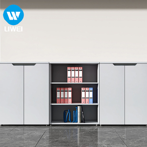 Meuble de <span class=keywords><strong>rangement</strong></span> <span class=keywords><strong>et</strong></span> classeur de <span class=keywords><strong>bureau</strong></span> en panneaux de bois écologiques LIWEI avec <span class=keywords><strong>rangement</strong></span> mural pour documents, idéal pour usage commercial - Product Image 4