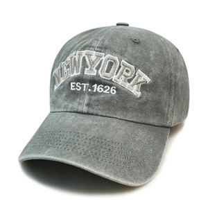 Cappello Vintage a 6 Pannelli a Righe con Logo Personalizzato Ricamato, in Cotone Lavato, Fibbia in Rame Dorato, Finitura Retro Lavata - Product Image 3