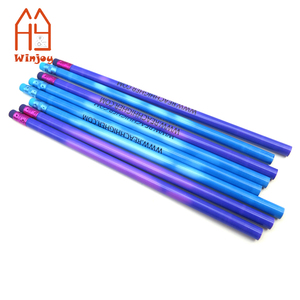 Crayons amusants de 7,5 pouces qui changent d'humeur pour les enfants |   Crayons d'écriture thermosensibles bleu violet dégradé - Product Image 1