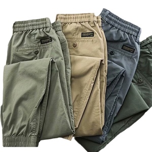 Pantalon Cargo Tactique sur Mesure pour Hommes, 100 % Coton, Nouveau Streetwear <span class=keywords><strong>Hip</strong></span> Hop Décontracté, Joggers Masculins, Taille Mi-Haute - Product Image 1