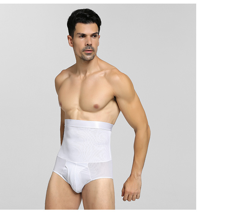 Men's Non-Slip Tummy-Control Shaping Brief (NY132): fabric stretch, recovery and seam construction reference