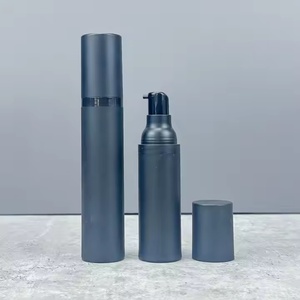 En stock, flacon pompe sans air en plastique PP noir de 30 ml, 50 ml, 15 ml, flacon sans air pour soins de la peau du visage avec pompe pulvérisateur de lotion - Product Image 4