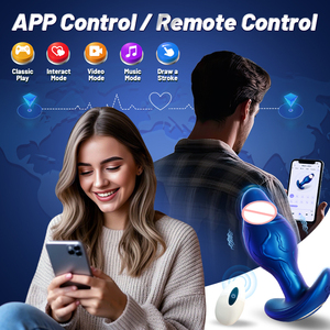 Heißer Verkauf: Smart APP-gesteuerter Analplug Sexspielzeug, 9 Vibrationsmodi, Fernbedienung, Silikon-Prostatamassagegerät für Männer und Frauen - Product Image 5