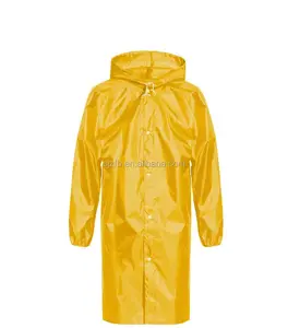 Polyester coated PU 100% waterproof customized printing raincoat for sale