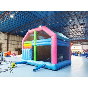 Château gonflable personnalisé à thème dessin animé avec toboggan commercial, équipement de <span class=keywords><strong>location</strong></span> pour fêtes d'enfants - Product Image 4
