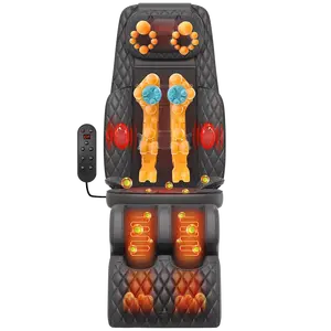 Meiyang Wholesale 3D Shiastu Massage back Cushion with Adjustable Neck Massager Back Massage Seat Cushion Car with Heating