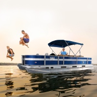 Bateau ponton 27 pieds pour tourisme, directement de l'usine - Essence, aluminium, fibre de verre, 5-10m, certifié CE, couleur personnalisée, OEM bienvenu