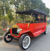 Voiture électrique vintage classique avec auvent, 6 places, pour mariages et visites touristiques, véhicule rétro/vintage, vente en gros d'usine, voiture de défilé