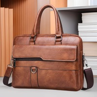 Nouvelle sacoche en cuir PU de haute qualité sans logo pour hommes, sacs à main d'affaires, sacs à bandoulière pour ordinateur portable