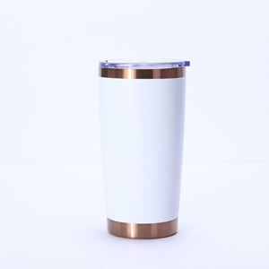 Gobelet isotherme de 20 oz en acier inoxydable plaqué cuivre, thermos à thé et café, revêtement poudré, vente en gros - Product Image 3