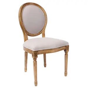 Silla de madera estilo francés, mueble de boda, Shabby Louis