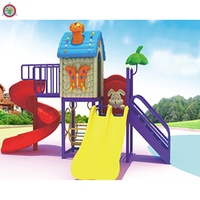 Équipement de parc d'attractions standard GS, toboggan en plastique, aire de jeux extérieure pour enfants