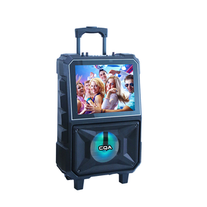 CQA Fashion KTV Audio System Bluetooth Karaoke Speaker RGB LED Lighting AUX Communication DC Power <strong>Source</strong> Android 11.0 WiFi - Product Image 2