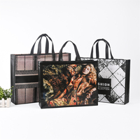 Sac d'épicerie réutilisable de polypropylène de conception non tissé Sacs à provisions réutilisables imprimés par coutume réutilisable avec le logo