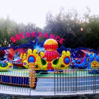 Manège Break Dance Ride 360 Rotating pour enfants, mini-attraction de divertissement intérieure/extérieure en acier et fibre de verre, jeux de parc d'attractions Luna Park