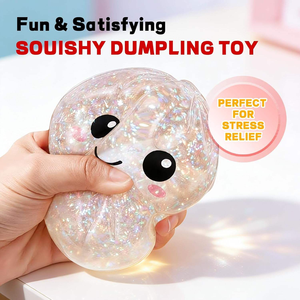 Giocattoli Squishy a Forma di Raviolo con Glitter in TPR, Scatola di Ravioli al Vapore, Giocattoli Antistress e Antiansia, Sensoriali da Spremere, Regali di Pasqua - Product Image 5