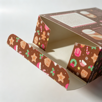 Boîte cadeau de Noël en papier recyclable, emballage en carton pour cadeaux de Noël