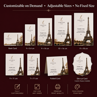 Cartes de remerciement élégantes et robustes, faites à la main, avec logo personnalisé, en carton et papier d'art, pour une mise en valeur de votre marque commerciale