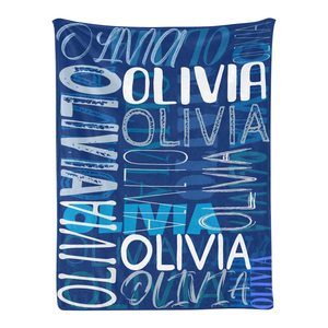 Mantas personalizadas de cumpleaños para bebés, manta personalizada con nombre para niños y adultos, venta al por mayor - Product Image 6