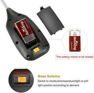 Nâng cấp bốn trong một kỹ thuật số PH mét-Làm Vườn công cụ đất Độ ẩm màn hình với màn hình LCD hiển thị-Nhiệt độ ánh sáng mặt trời Tester - Product Image 6