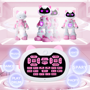 F10 Intelligent Induction Multi-Player Interactive Early Education Robot Cat - Programming, Stunts, Spray & Remote Control - Product Image 4