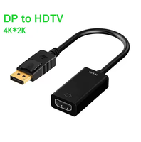 Câble adaptateur HDTV mâle-femelle Hxt 4K*2K 1080P avec conducteur plaqué or et gaine en PVC pour ordinateur, projecteur, ordinateur portable, téléviseur