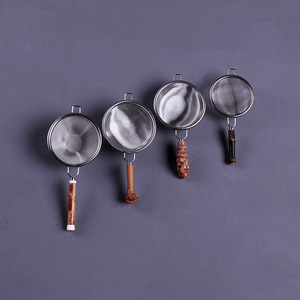 Stainless Steel Tea <b>Strainer</b> With Bamboo Handle Fine <b>Mesh</b> Tea Filter For Tea Ceremony Accessories Hand Wash Only - Product Image 3