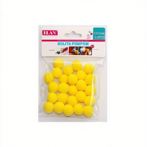 Palline di Paillettes Ilan 2.0 Cm Gialle per Lavori Artigianali - Product Image 1