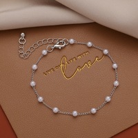 Nouveaux bracelets de perles ouvrables en plaqué or pour femmes Bracelets de mode Bracelet pendentif papillon coeur Accessoires de bijoux