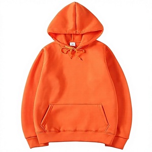 เสื้อฮู้ดสีชมพูทรงโอเวอร์ไซส์ สีพื้น สวมใส่สบาย มีกระเป๋าจิงโจ้ ผ้าฟลีซ แขนปกติ ยูนิเซ็กซ์ ผ้าฝ้าย 100% - Product Image 5