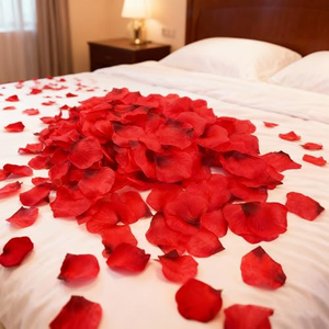 Arche florale en soie en forme de cœur réaliste, décoration de mariage avec roses rouges pour la fête des mères et Noël, vente en gros - Product Image 5